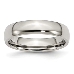 Sophia Jewelers Polished Stainless Steel Comfort Fit Engravable Wedding Band