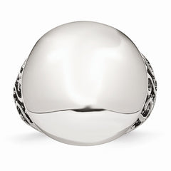 Stainless Steel Fashion Ring with Polished Finish for Modern Elegance