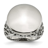 Stainless Steel Fashion Ring with Polished Finish for Modern Elegance