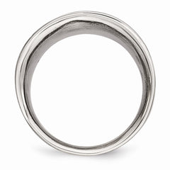 Sophia Jewelers Stainless Steel Polished Band Elegant Unisex Ring