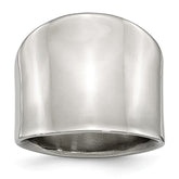 Sophia Jewelers Stainless Steel Polished Band Elegant Unisex Ring