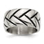 Sophia Jewelers Polished Braided Stainless Steel Fashion Ring 12mm Band