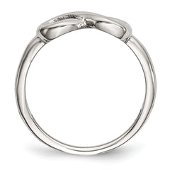 Sophia Jewelers Stainless Steel Polished Infinity Ring Elegant and Unisex