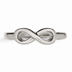 Sophia Jewelers Stainless Steel Polished Infinity Ring Elegant and Unisex