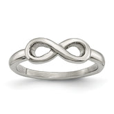 Sophia Jewelers Stainless Steel Polished Infinity Ring Elegant and Unisex