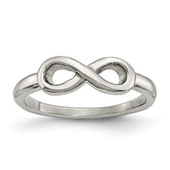 Sophia Jewelers Stainless Steel Polished Infinity Ring Elegant and Unisex