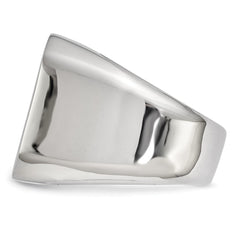 Stainless Steel Polished Signet Ring with Engravable Elegance by Sophia Jewelers - 9 - 9