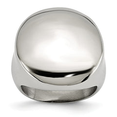 Sophia Jewelers Stainless Steel Polished Signet Ring Engravable 15mm - 5 - 5