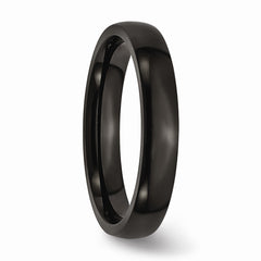Sophia Jewelers Stainless Steel Black IP-Plated Polished Engravable Wedding Band