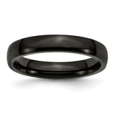 Sophia Jewelers Stainless Steel Black IP-Plated Polished Engravable Wedding Band