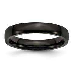 Sophia Jewelers Stainless Steel Black IP-Plated Polished Engravable Wedding Band