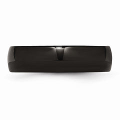 Sophia Jewelers 6mm Black IP-Plated Stainless Steel Engravable Wedding Band