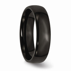 Sophia Jewelers 6mm Black IP-Plated Stainless Steel Engravable Wedding Band
