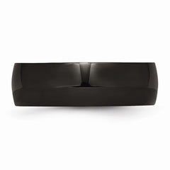 Sophia Jewelers Black IP-Plated Stainless Steel Engravable Wedding Band