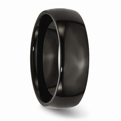 Sophia Jewelers Black IP-Plated Stainless Steel Engravable Wedding Band