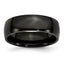 Sophia Jewelers Black IP-Plated Stainless Steel Engravable Wedding Band