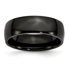 Sophia Jewelers Black IP-Plated Stainless Steel Engravable Wedding Band