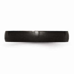 Stainless Steel Black IP-Plated 4mm Engravable Wedding Band
