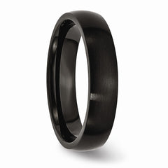 Sophia Jewelers Black IP-Plated Stainless Steel Engravable Wedding Band