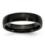 Sophia Jewelers Black IP-Plated Stainless Steel Engravable Wedding Band
