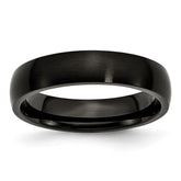 Sophia Jewelers Black IP-Plated Stainless Steel Engravable Wedding Band
