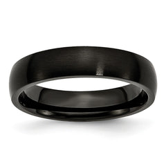 Sophia Jewelers Black IP-Plated Stainless Steel Engravable Wedding Band