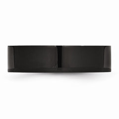 Sophia Jewelers Stainless Steel Black IP-Plated Engravable Wedding Band