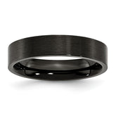 Sophia Jewelers Stainless Steel Black Brushed Engravable Wedding Band