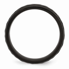 Sophia Jewelers Black IP Stainless Steel Polished Engravable Wedding Band