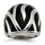 Sophia Jewelers Stainless Steel Polished Enamel Fashion Ring Modern Elegance