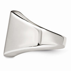 Stainless Steel Polished Fashion Ring with Elegant Modern Design