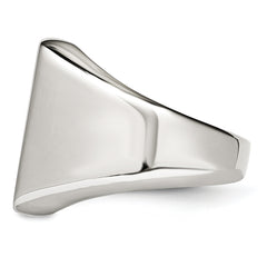 Stainless Steel Polished Signet Ring