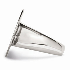 Sophia Jewelers Polished Stainless Steel Fashion Ring for Modern Elegance