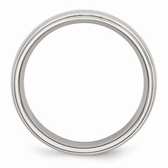 Sophia Jewelers Stainless Steel 6mm Polished Comfort Fit Engravable Wedding Band