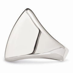 Sophia Jewelers Polished Stainless Steel Fashion Ring in Modern Square Design - 6 - 6