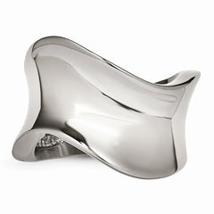 Sophia Jewelers Polished Stainless Steel Fashion Wave Ring Elegant Design - 6 - 6