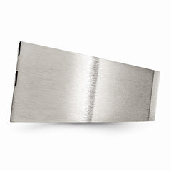 Sophia Jewelers Brushed Black Stainless Steel CZ Men's Ring