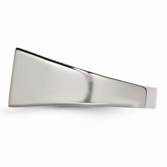 Sophia Jewelers Polished Black Enamel CZ Stainless Steel Signet Ring