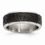 Black IP-Plated Wedding Band in Stainless Steel, 8mm