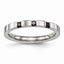 Sophia Jewelers Stainless Steel CZ Wedding Band Polished 3 Stone Design