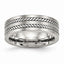 Twisted Wedding Band in Stainless Steel, 7mm