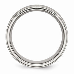 Sophia Jewelers Stainless Steel Wedding Band Brushed Polished Unisex