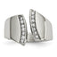 Sophia Jewelers Stainless Steel CZ Fashion Ring with Polished Finish