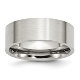 Sophia Stainless Steel 8mm Brushed Comfort-Fit Engravable Wedding Band