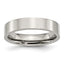 Polished Flat Wedding Band in Stainless Steel, 5mm