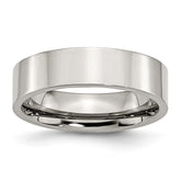 Sophia Jewelers Polished Stainless Steel Comfort Fit Wedding Band Engravable