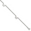 Chisel Stainless Steel Polished with Butterfly Charms 9.5 inch Anklet Plus 1 inch Extension
