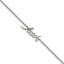 Chisel Stainless Steel Polished FAITH 9 inch Anklet Plus 1 inch Extension