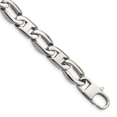Chisel Stainless Steel Polished 8.5 inch Open Link Bracelet