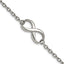 Chisel Stainless Steel Polished Infinity Symbol 7.5 inch Bracelet